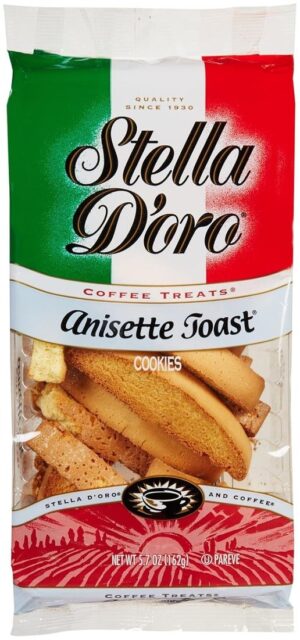 Stella D'oro Anisette Toast Coffee Cookie 5.7oz 6ct